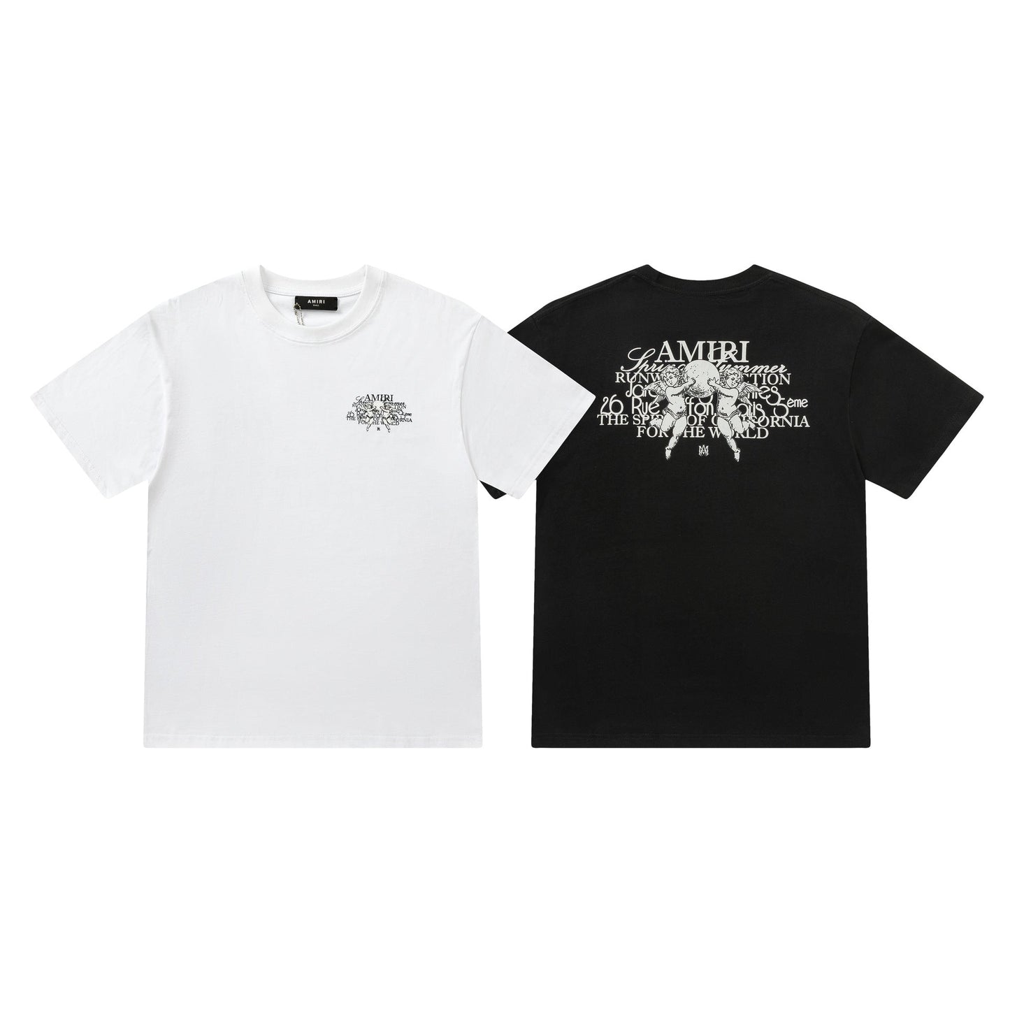 AMRI Crew Neck Unisex Street Style Plain Cotton T-Shirt