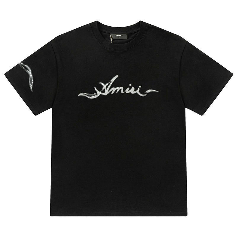 AMRI Smoke Embellished Crewneck T-Shirt