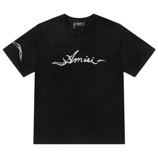 AMRI Smoke Embellished Crewneck T-Shirt
