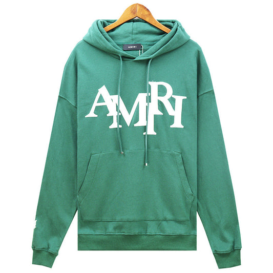 AMRl logo-applique cotton Hoodies