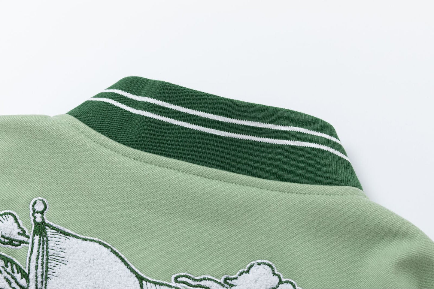 AMRI Angel Branded Woven Varsity Jacket