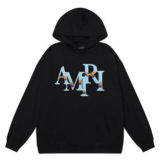 AMRI Bones Logo-Embroidered Hoodie