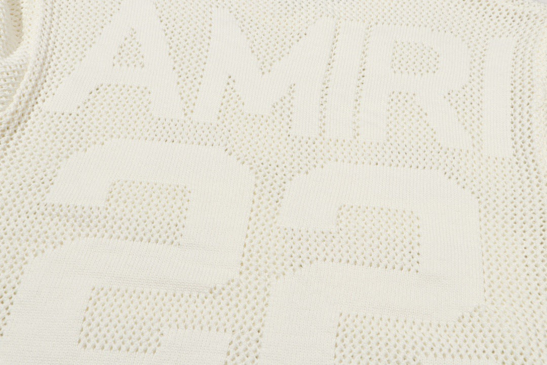 AMRI 22 Crew Open Stitch Sweaters