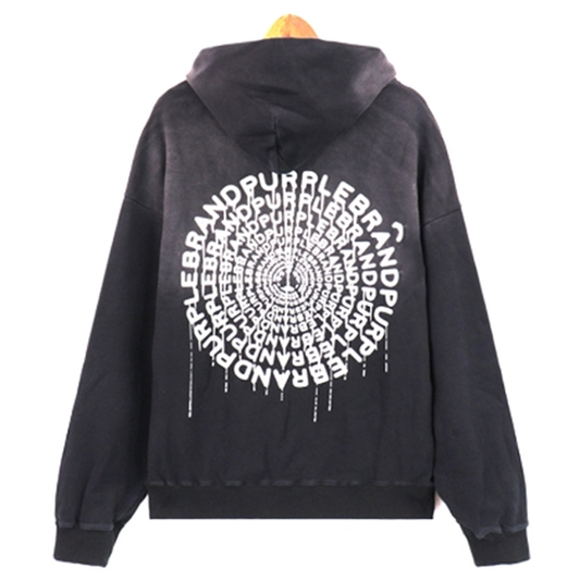 Purple Brand Logo Printed Hoodies