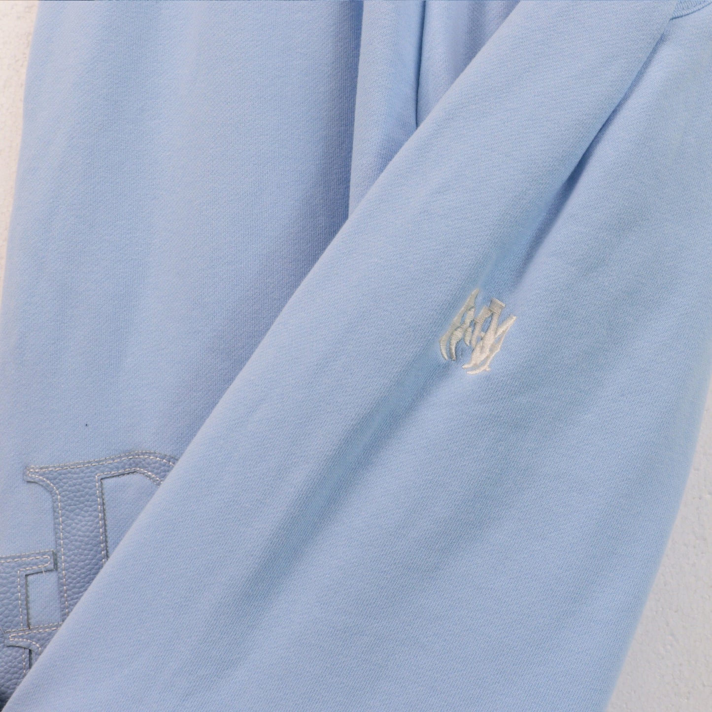 AMRI Leather Logo Cotton-Jersey Pant