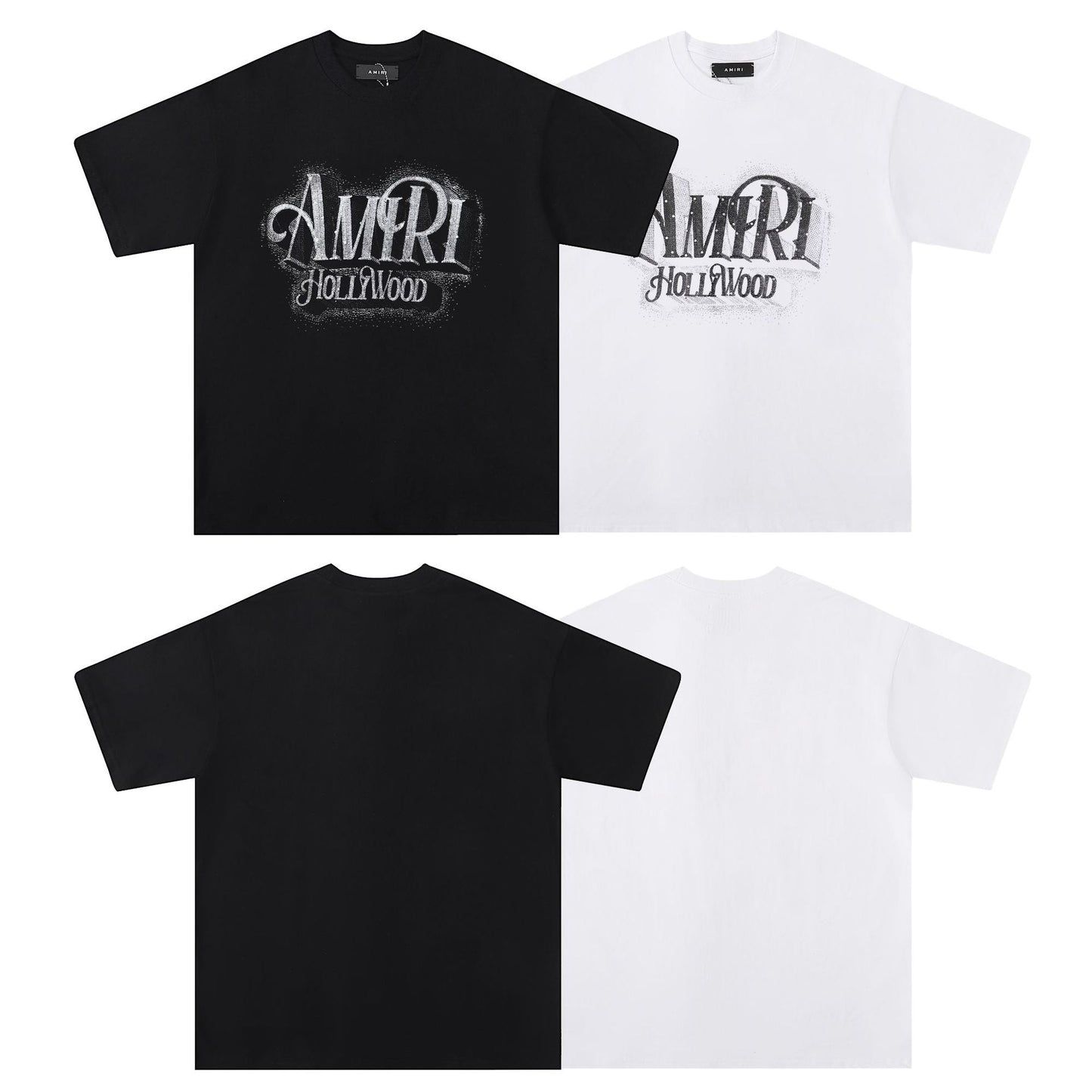 AMRI Logo crystal-embellished cotton T-shirt
