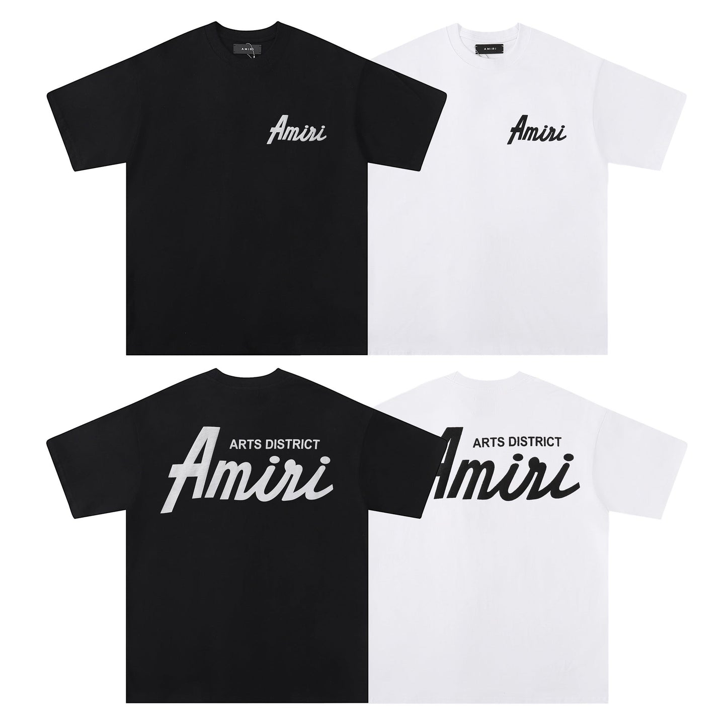 AMRI White Cotton T-shirt
