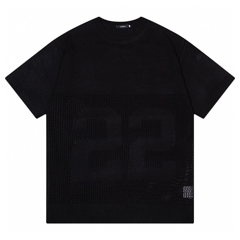 AMRI Logo-Embossed Fine Knit Jumper