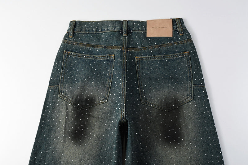 Purple Brand Crystal Diamond Jeans #106