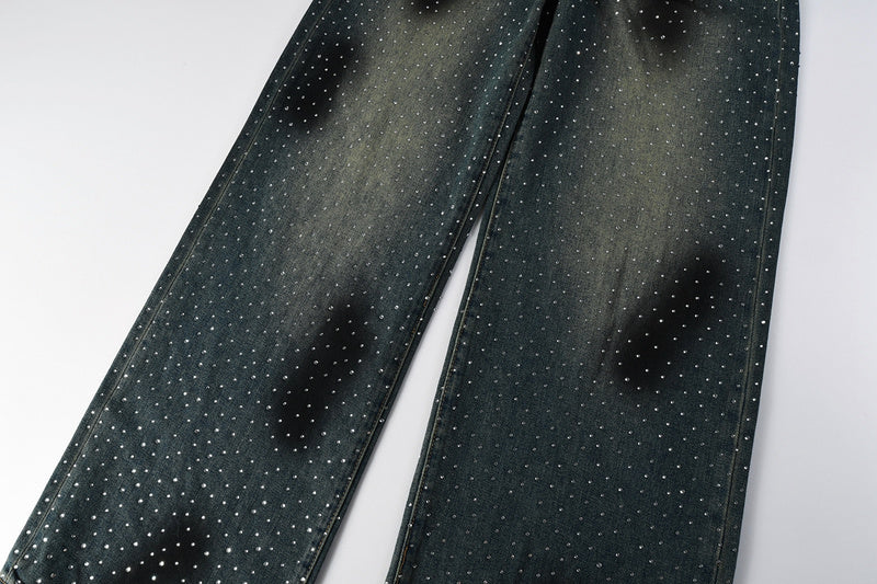 Purple Brand Crystal Diamond Jeans #106