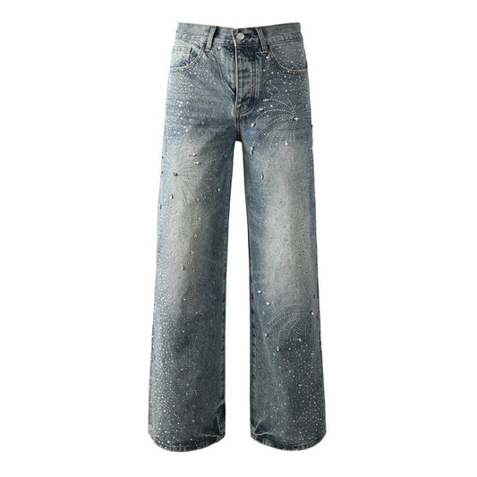 Purple Brand Crystal Diamond Jeans #9133