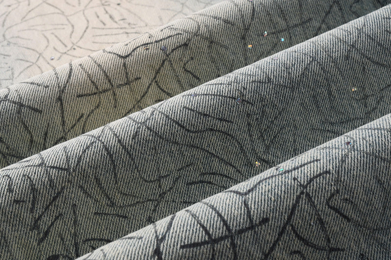 Purple Brand Crystal Diamond Jeans #107