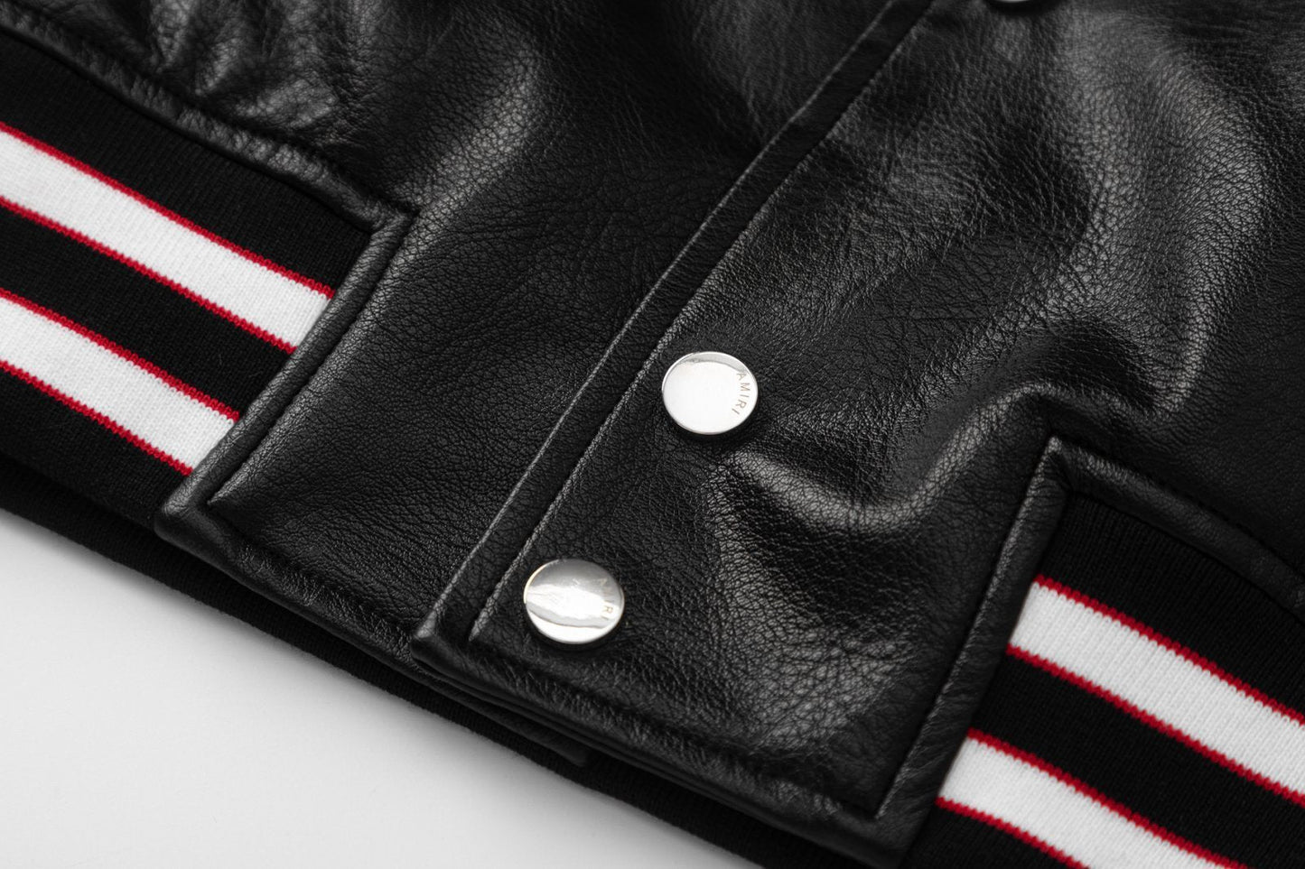 AMRI Club Leather Varsity Jacket