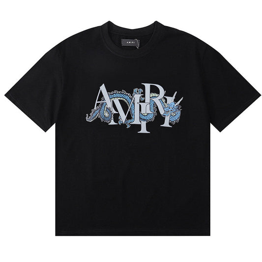 AMRI Dragon logo-print cotton-jersey T-shirts