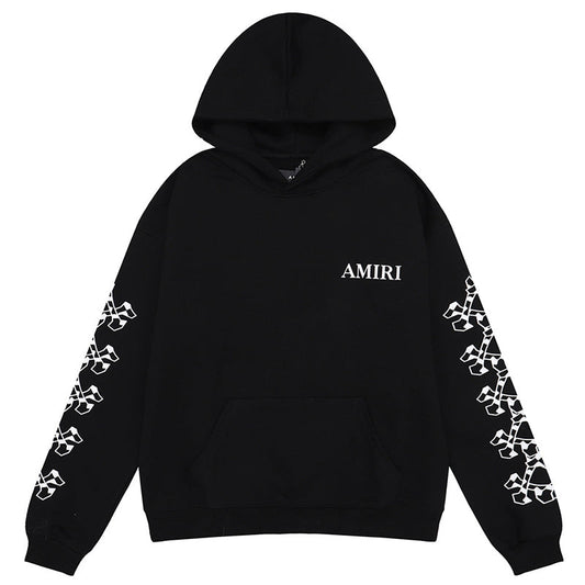 AMRI Checkered Bones Cotton Hoodies