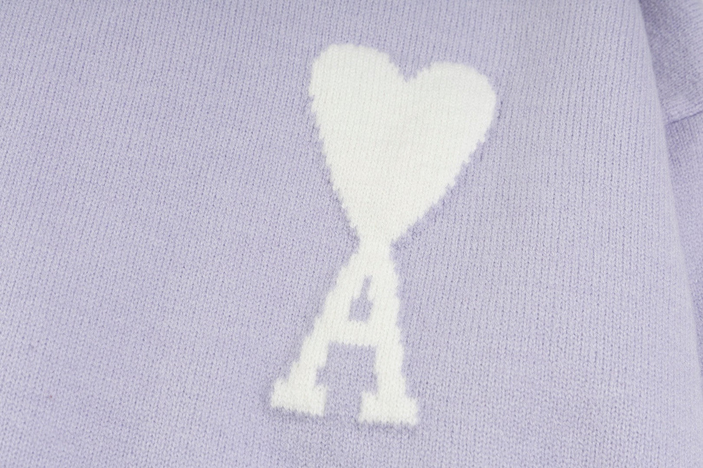 AMI Paris Classic Jacquard Heart Crewneck Sweater – 2025SS