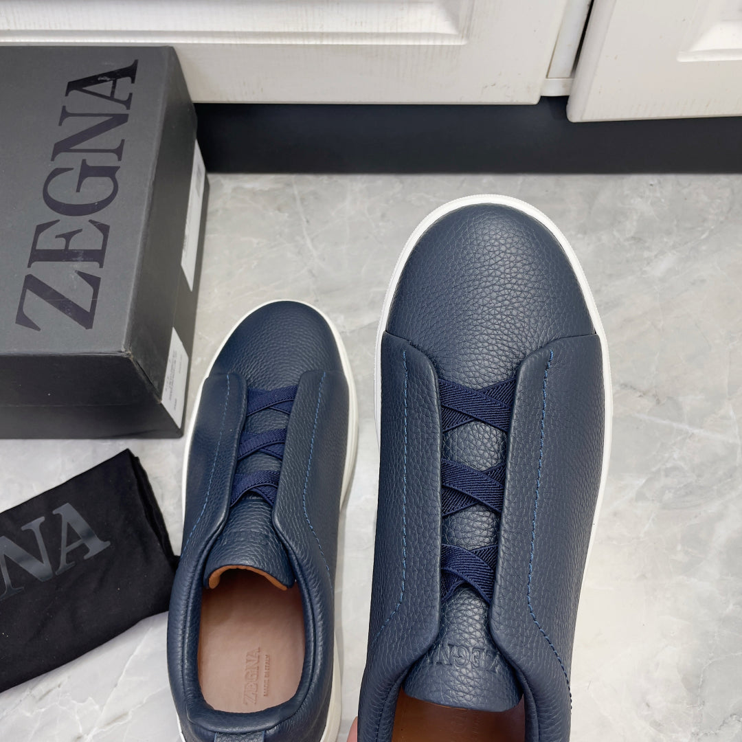Zegna Triple Stitch Low-Top Sneakers