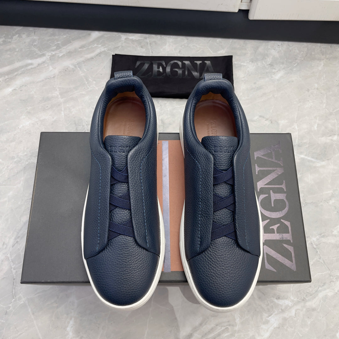 Zegna Triple Stitch Low-Top Sneakers