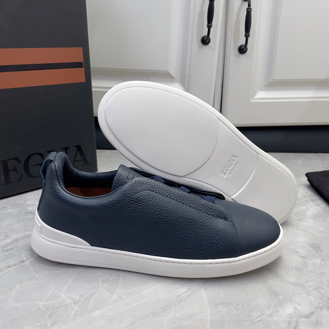 Zegna Triple Stitch Low-Top Sneakers