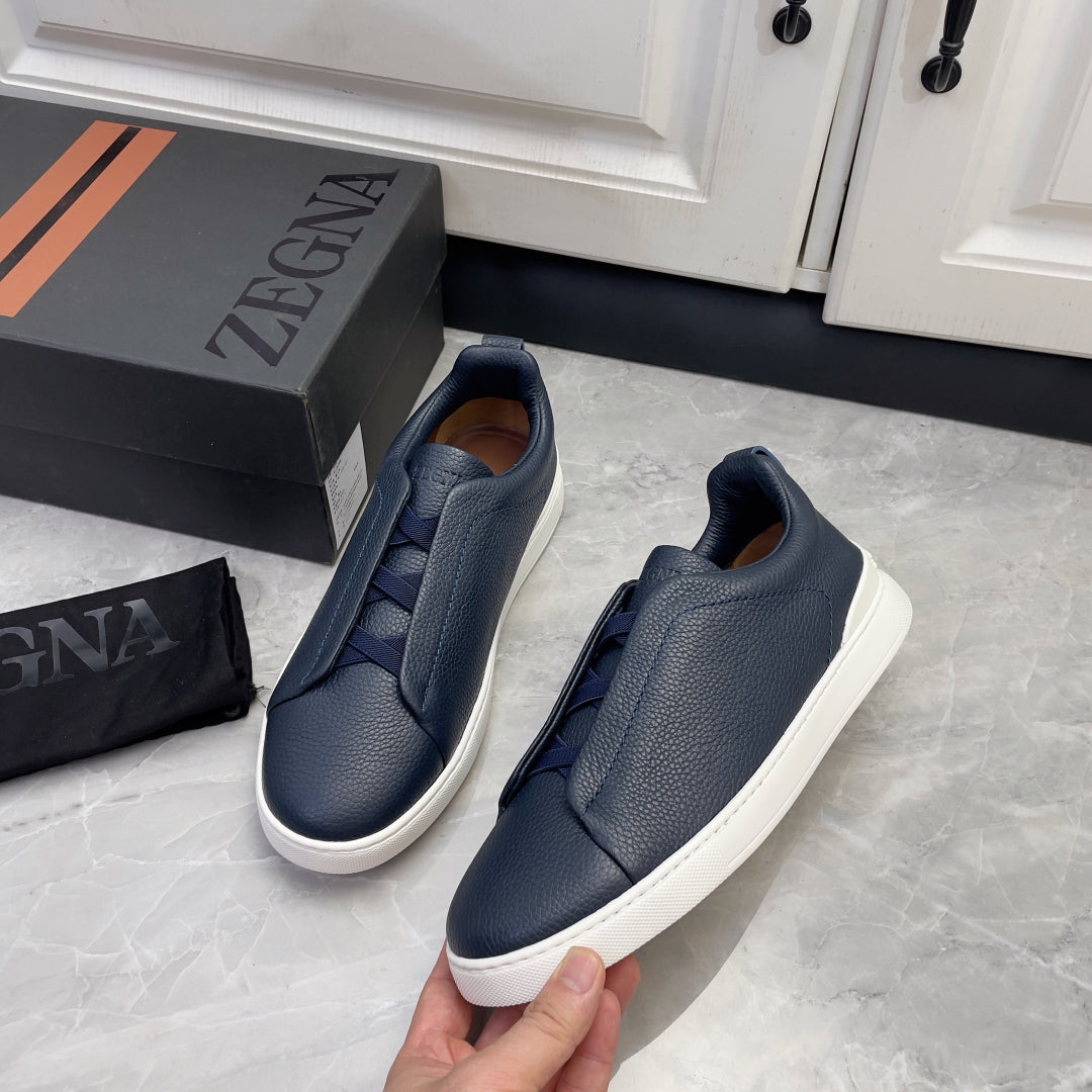 Zegna Triple Stitch Low-Top Sneakers