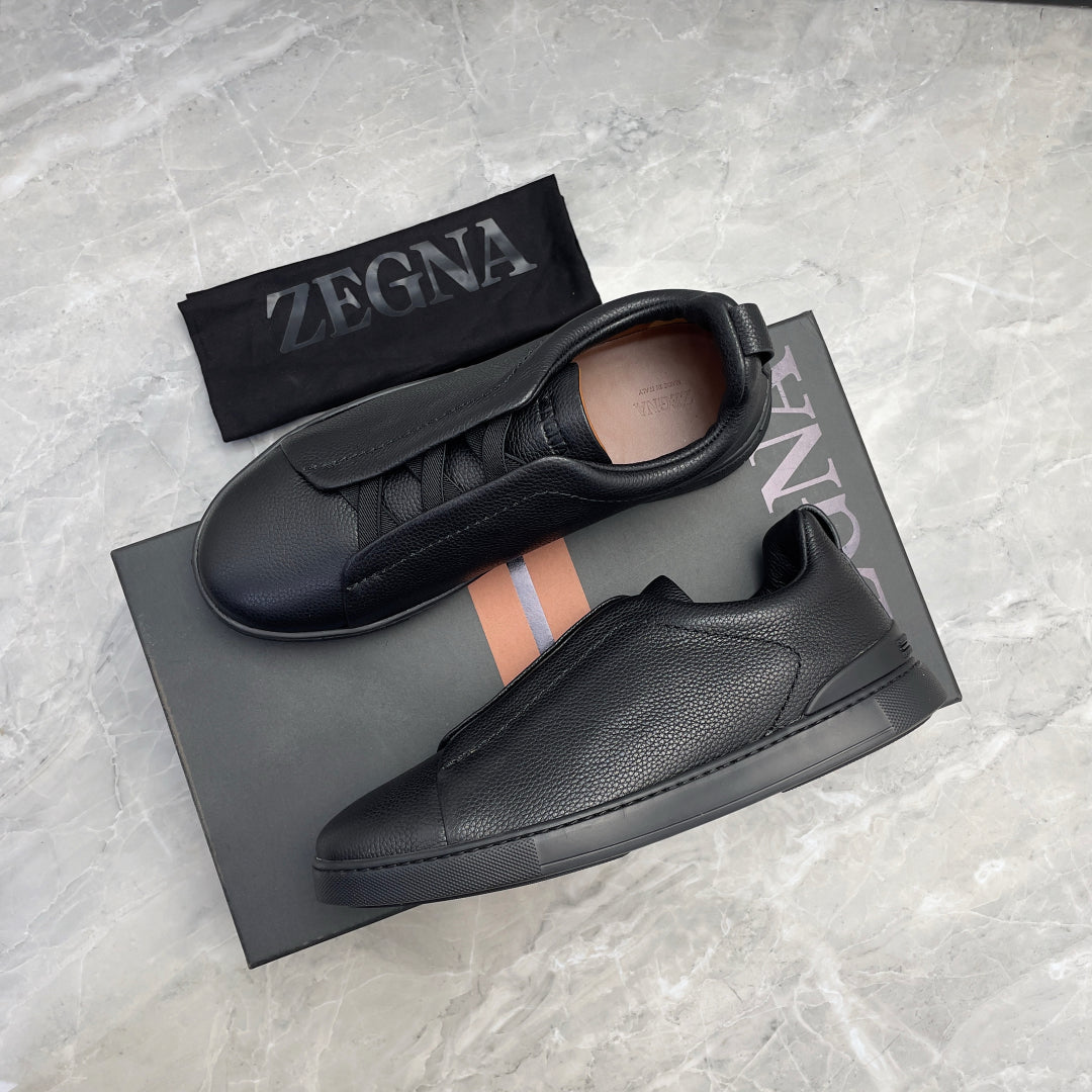 Zegna Triple Stitch Low-Top Sneakers