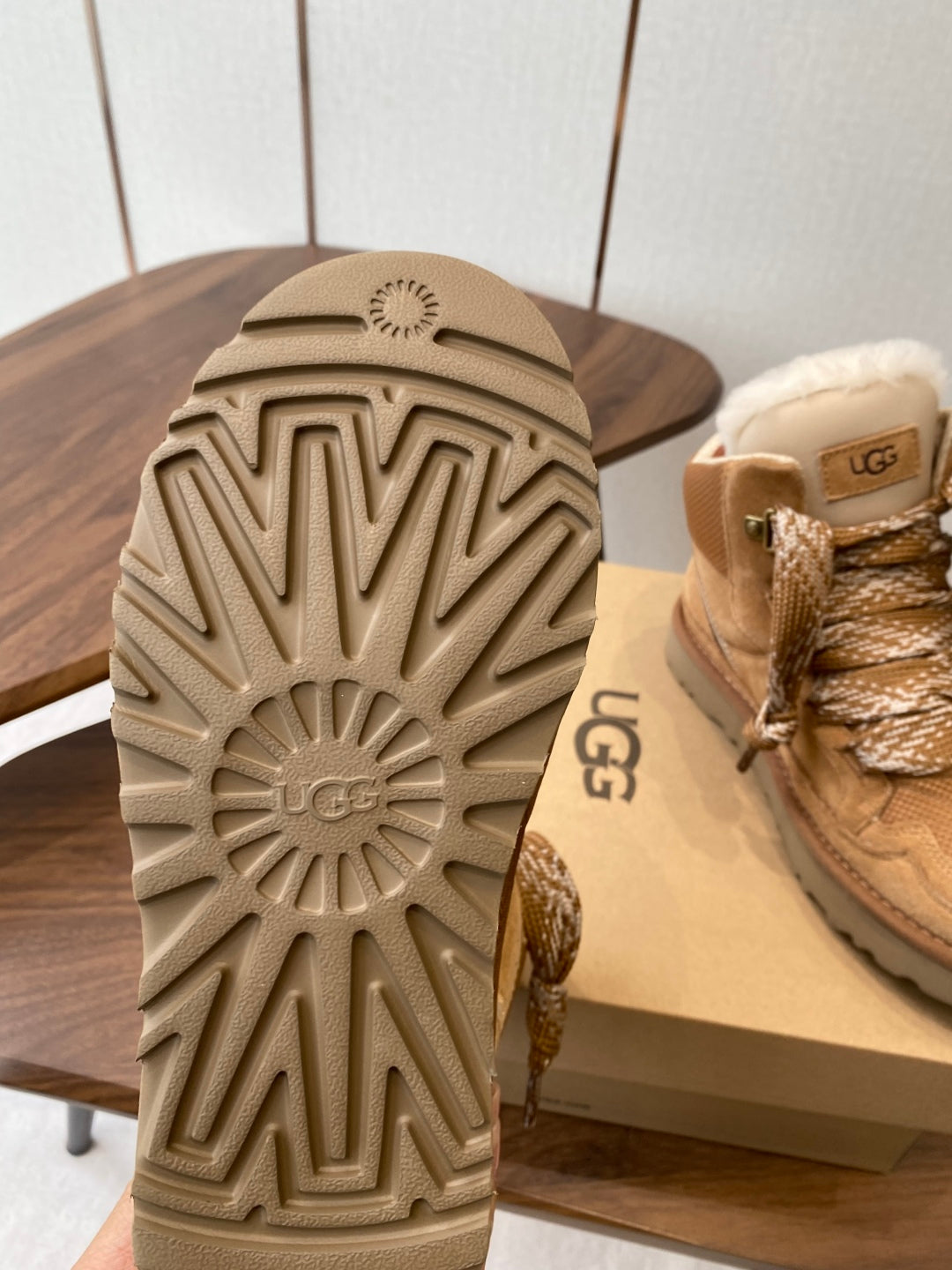 UGG Knitted Shearling Snow Boots