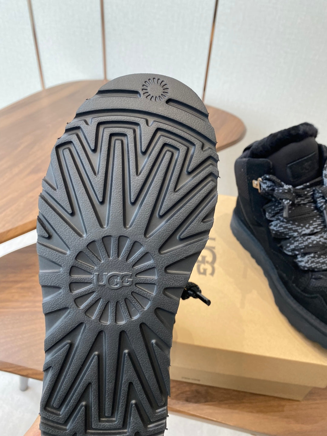 UGG Knitted Shearling Snow Boots