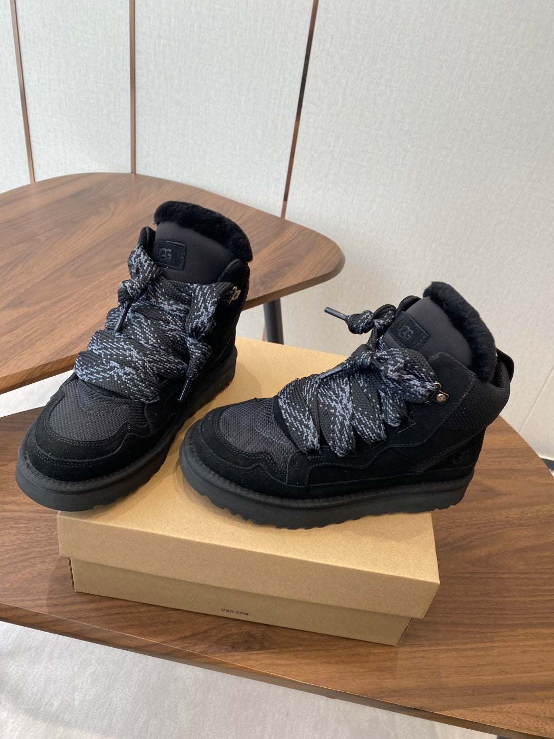 UGG Knitted Shearling Snow Boots