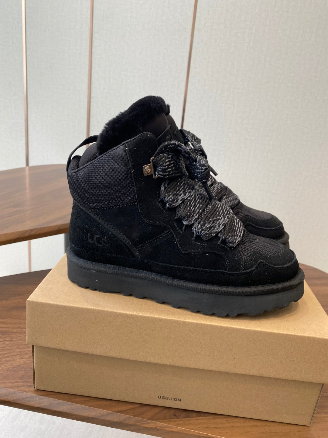 UGG Knitted Shearling Snow Boots