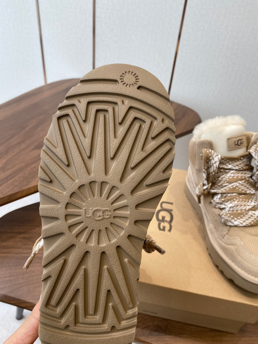 UGG Knitted Shearling Snow Boots