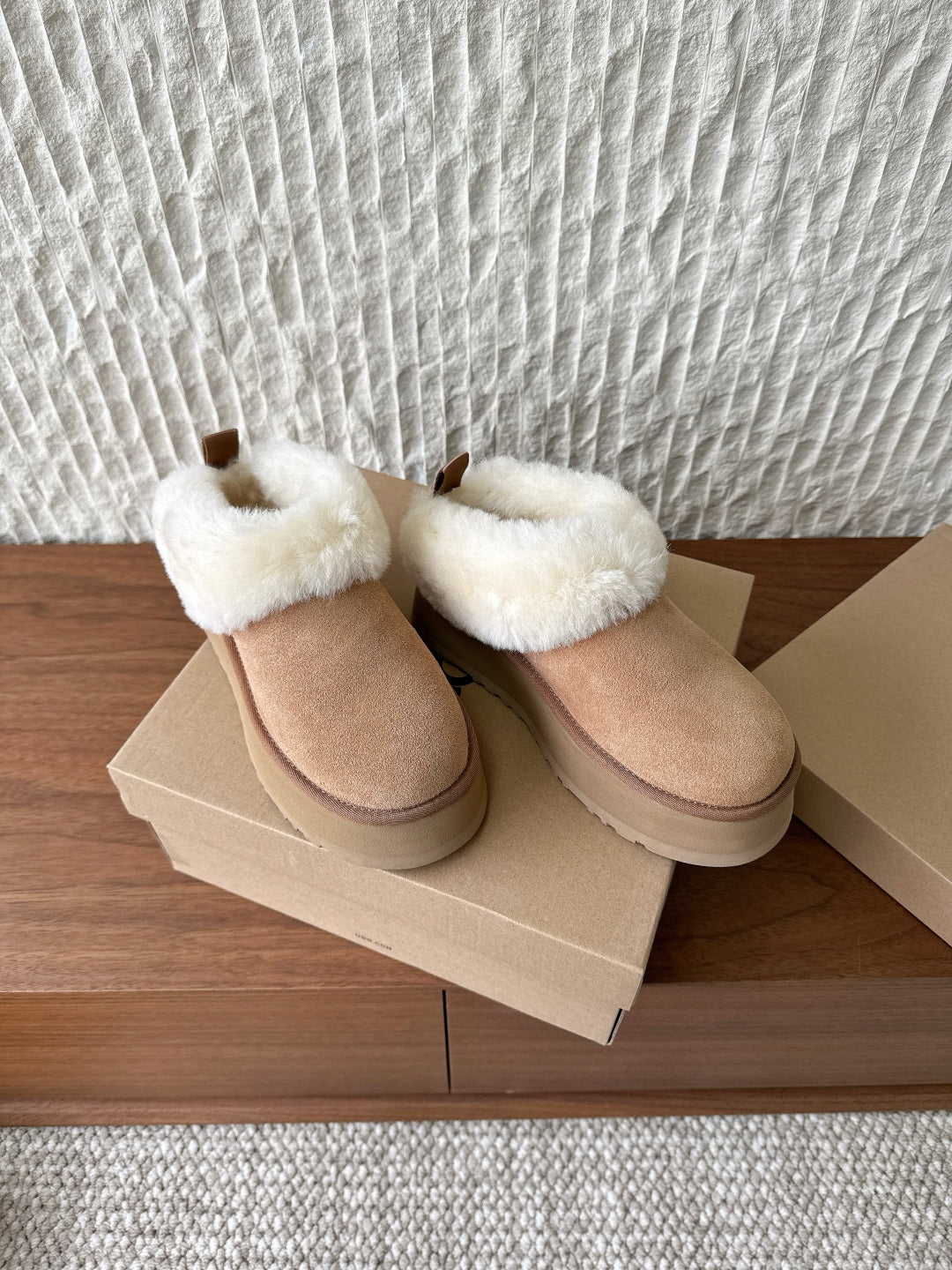 UGG Sheepskin Fur-Lined Slippers – Autumn/Winter Collection