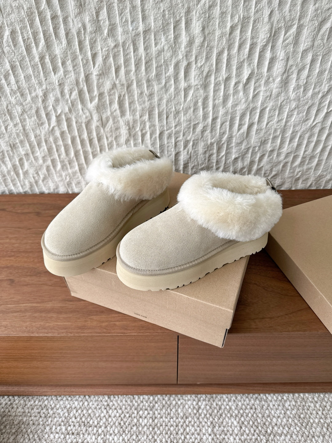 UGG Sheepskin Fur-Lined Slippers – Autumn/Winter Collection