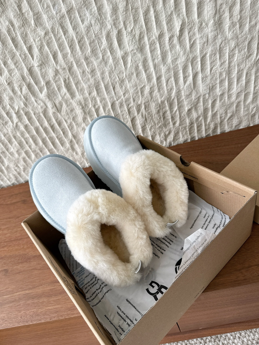 UGG Sheepskin Fur-Lined Slippers – Autumn/Winter Collection