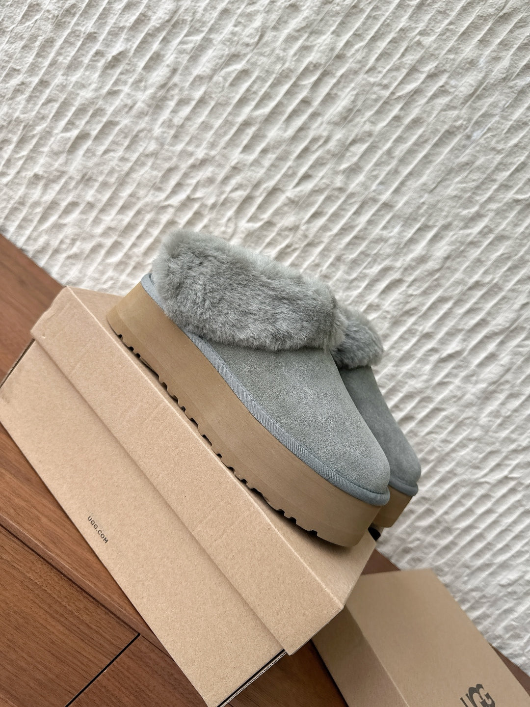 UGG Sheepskin Fur-Lined Slippers – Autumn/Winter Collection