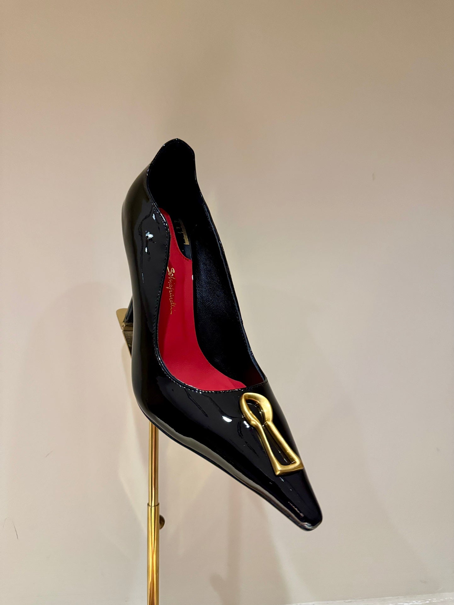 Schiaparelli Irregular Metal Detail Pumps