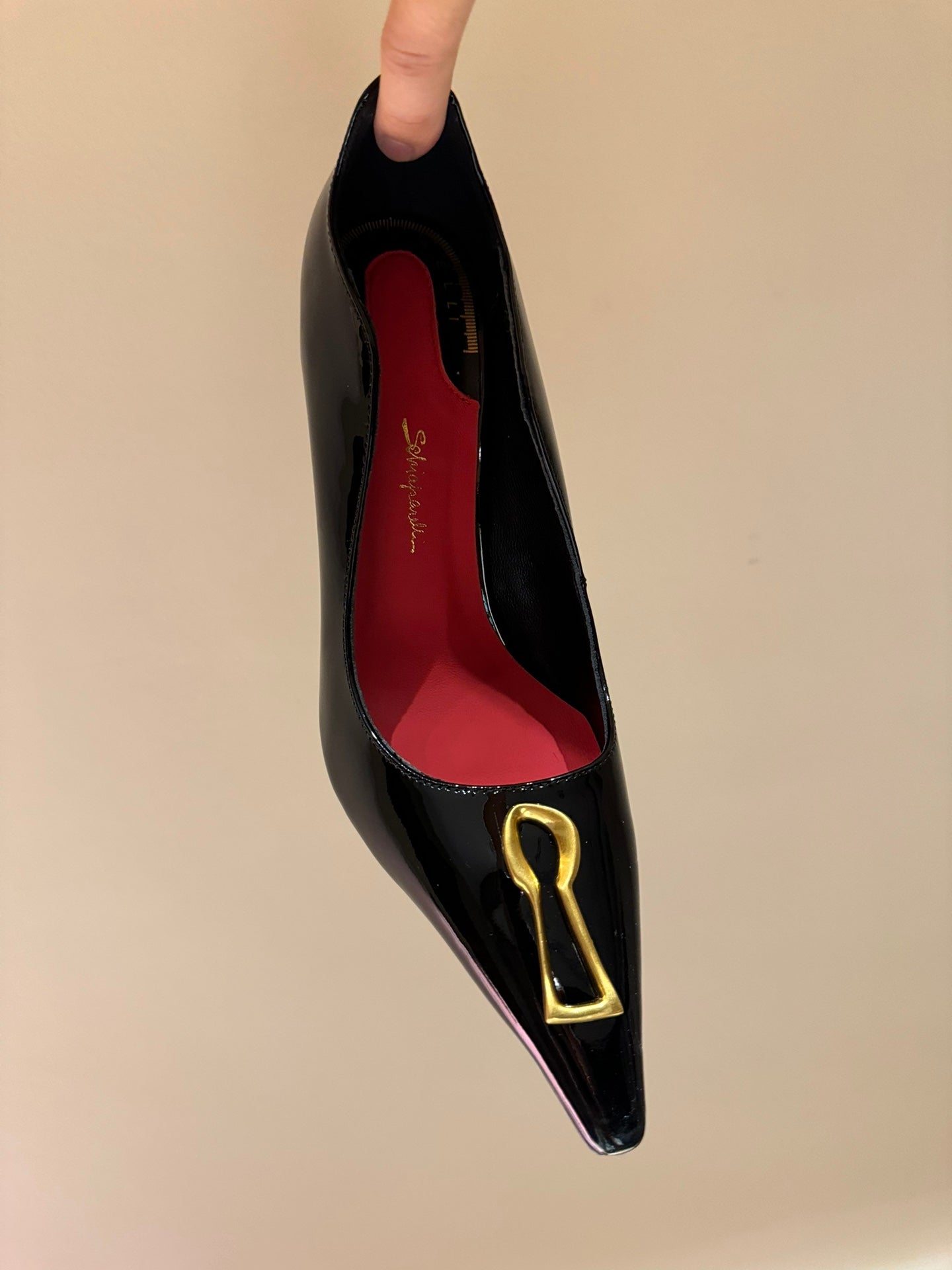 Schiaparelli Irregular Metal Detail Pumps