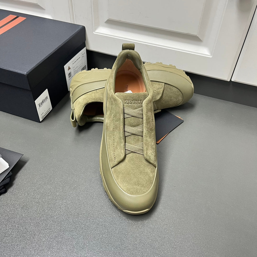 Zegna Triple Stitch™ Monte Suede Loafers – 2024 Collection