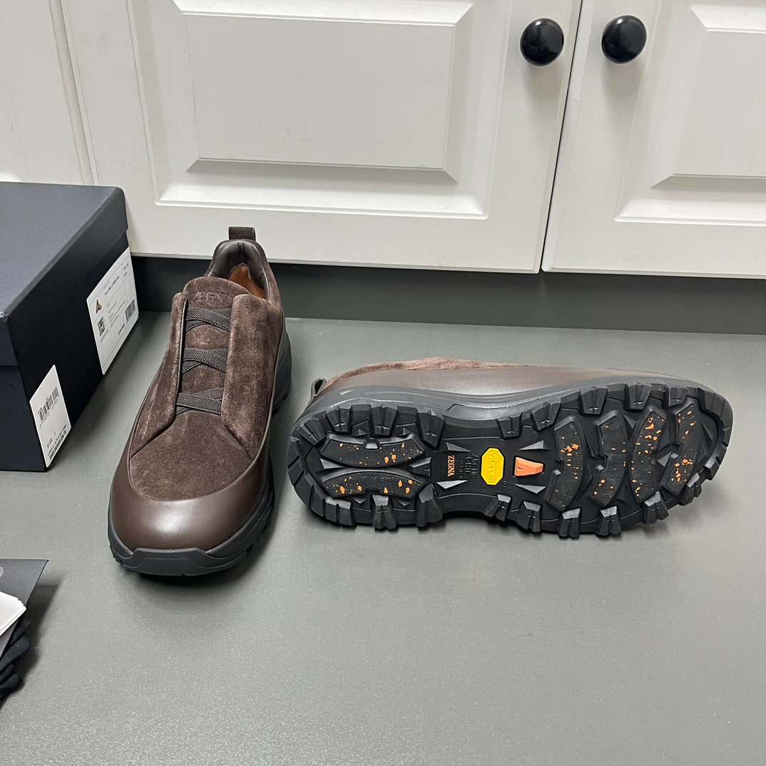 Zegna Triple Stitch™ Monte Suede Loafers – 2024 Collection