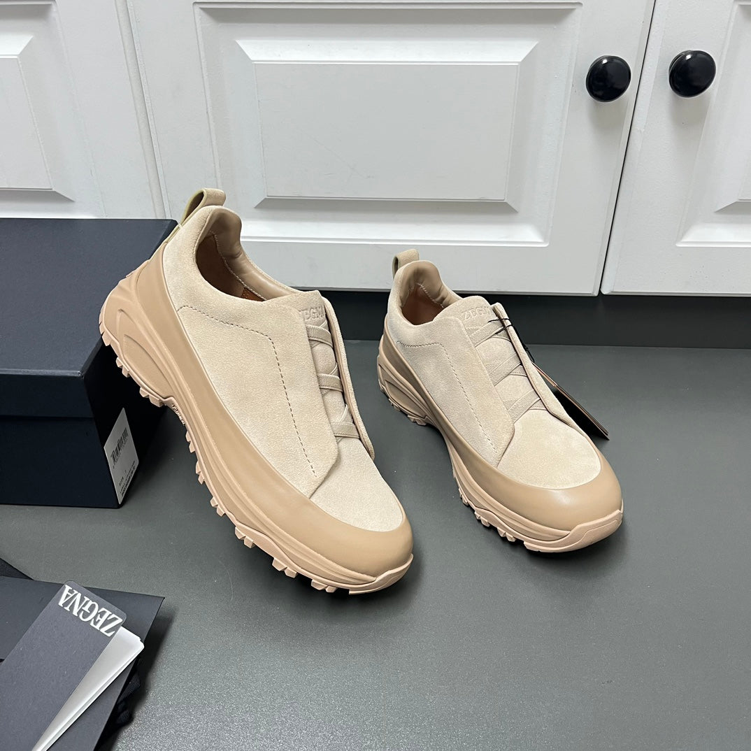 Zegna Triple Stitch™ Monte Suede Loafers – 2024 Collection