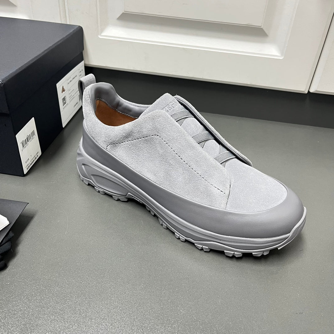 Zegna Triple Stitch™ Monte Suede Loafers – 2024 Collection