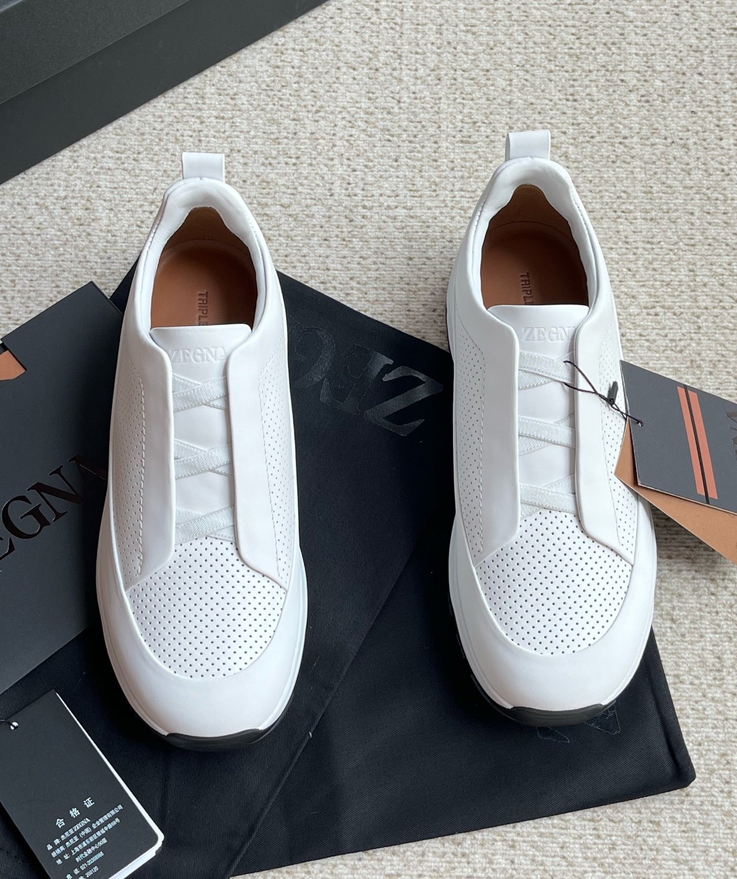 Zegna Triple Stitch™ Monte Perforated Casual Shoes