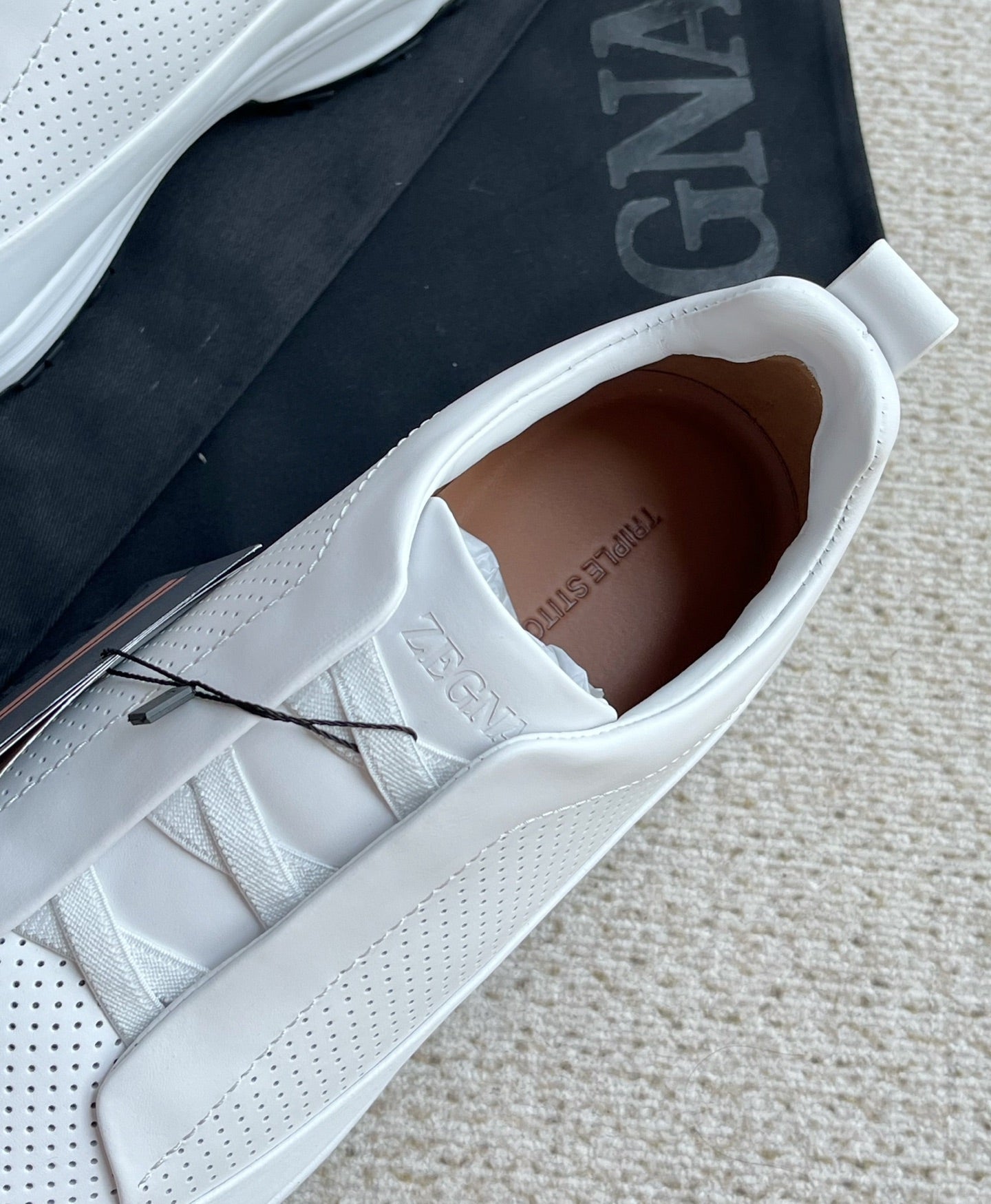 Zegna Triple Stitch™ Monte Perforated Casual Shoes