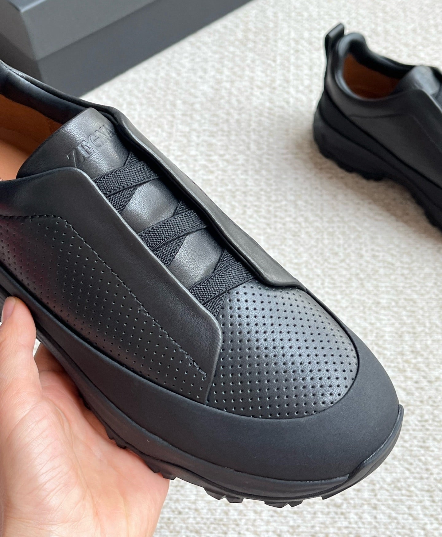 Zegna Triple Stitch™ Monte Perforated Casual Shoes