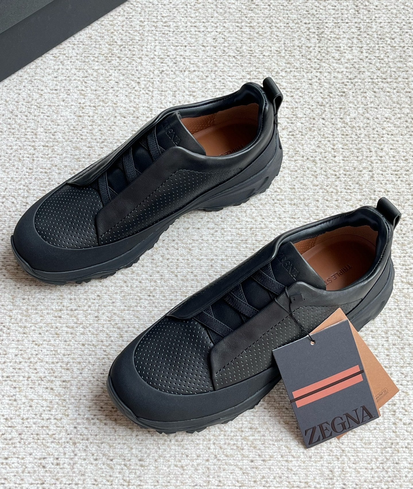 Zegna Triple Stitch™ Monte Perforated Casual Shoes