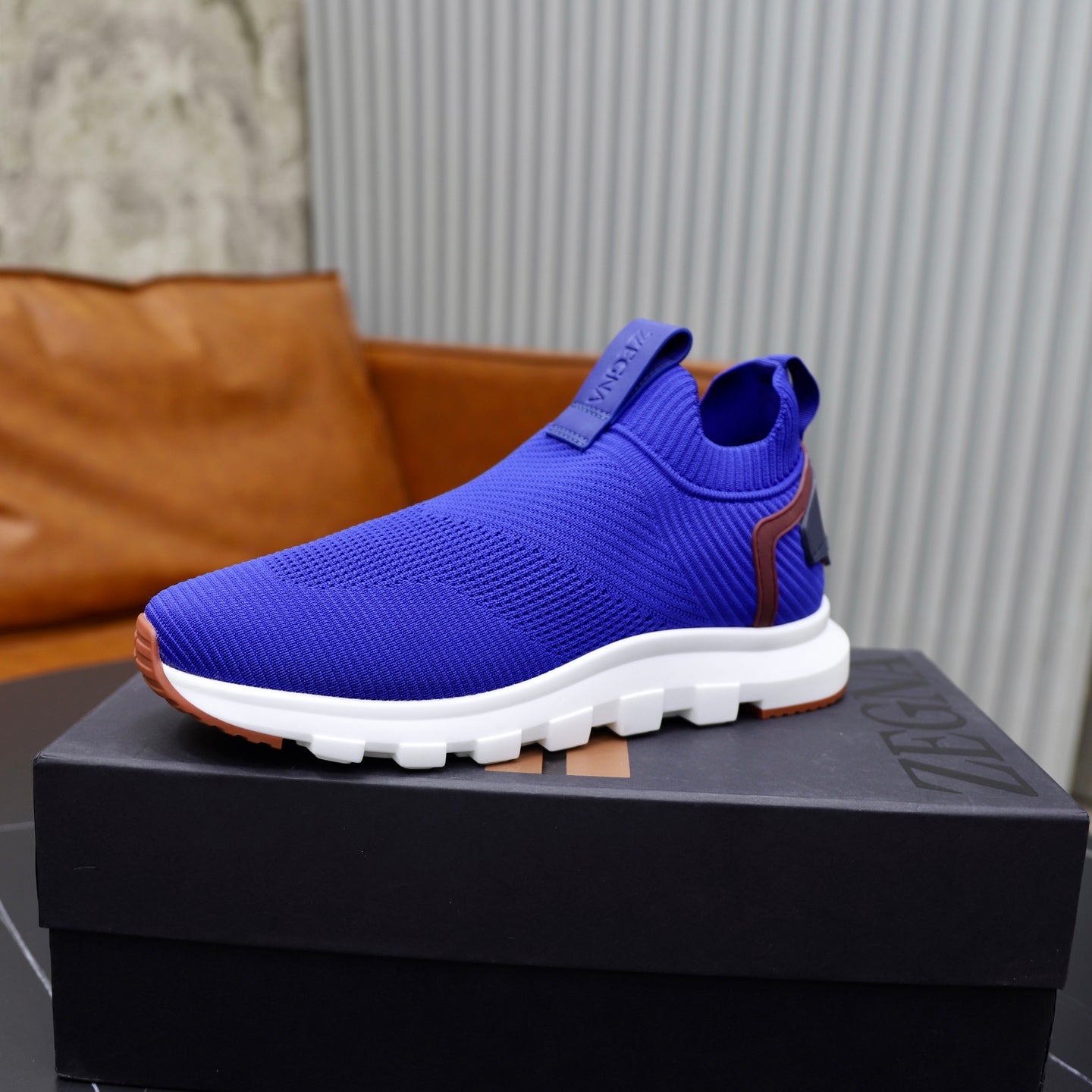 Zegna Cashmere Flyknit Sneakers