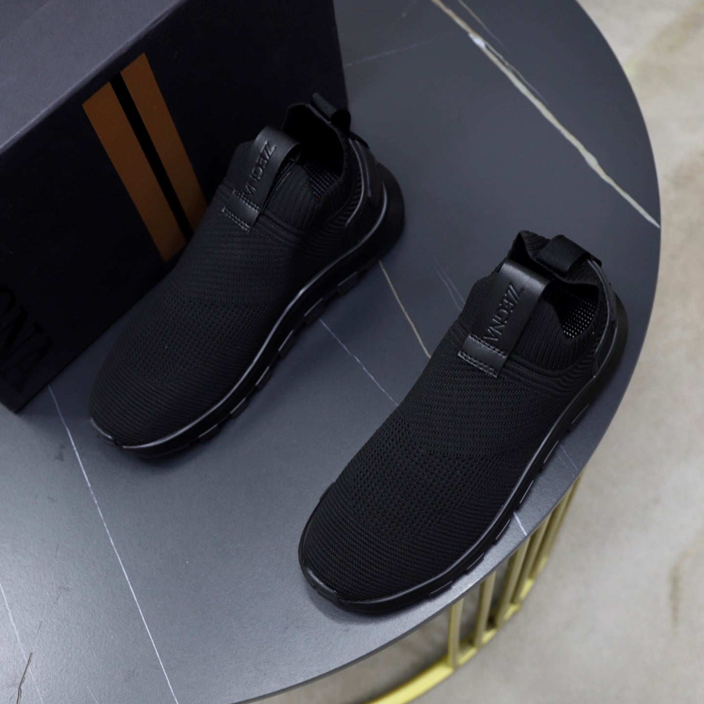 Zegna Cashmere Flyknit Sneakers