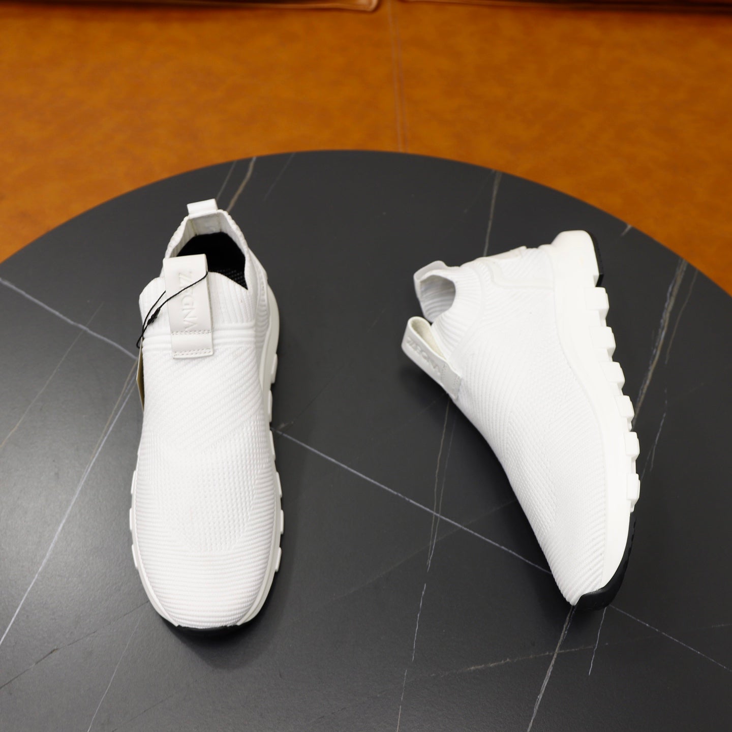 Zegna Cashmere Flyknit Sneakers