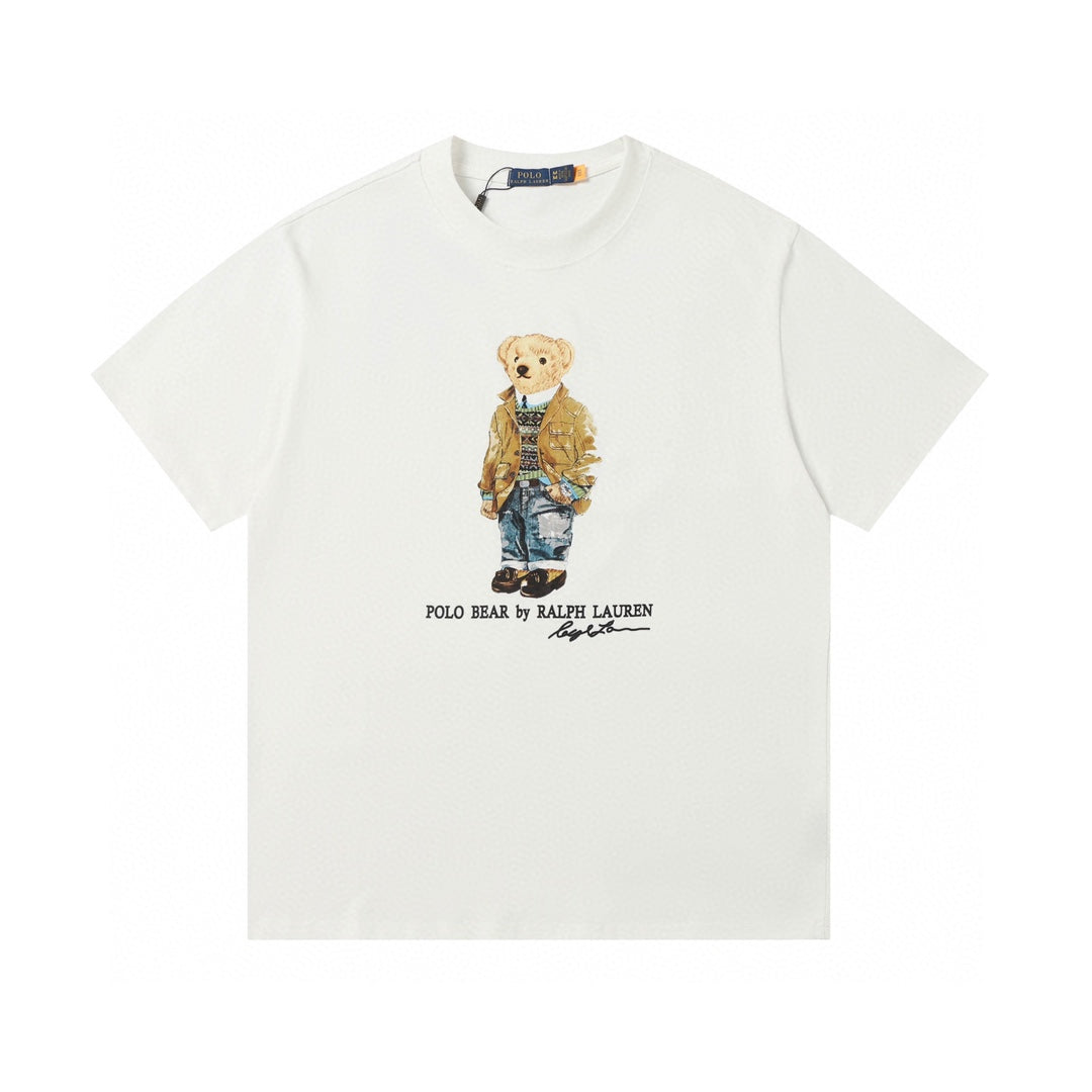 Ralph Lauren Classic Bear Print Crewneck T-Shirt