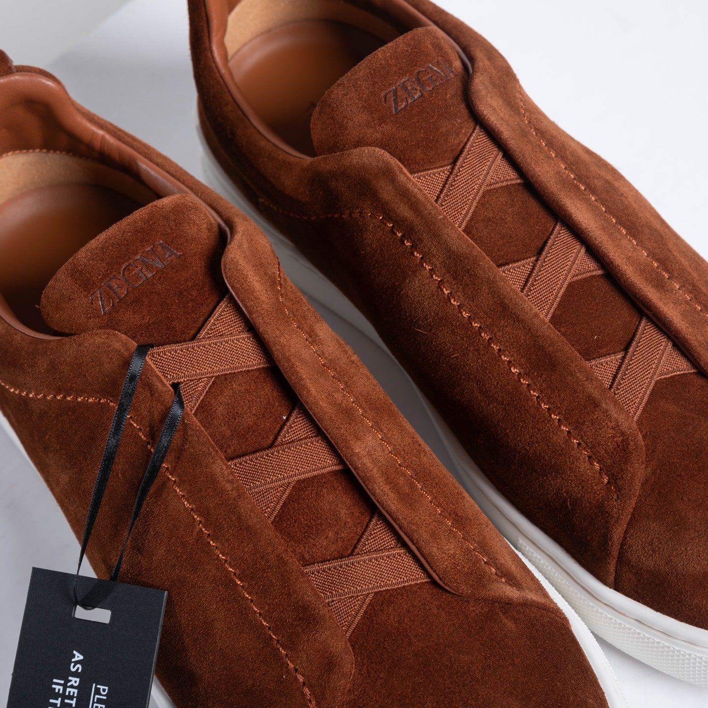 Zegna SECONDSKIN Triple Stitch Low-Top Sneakers