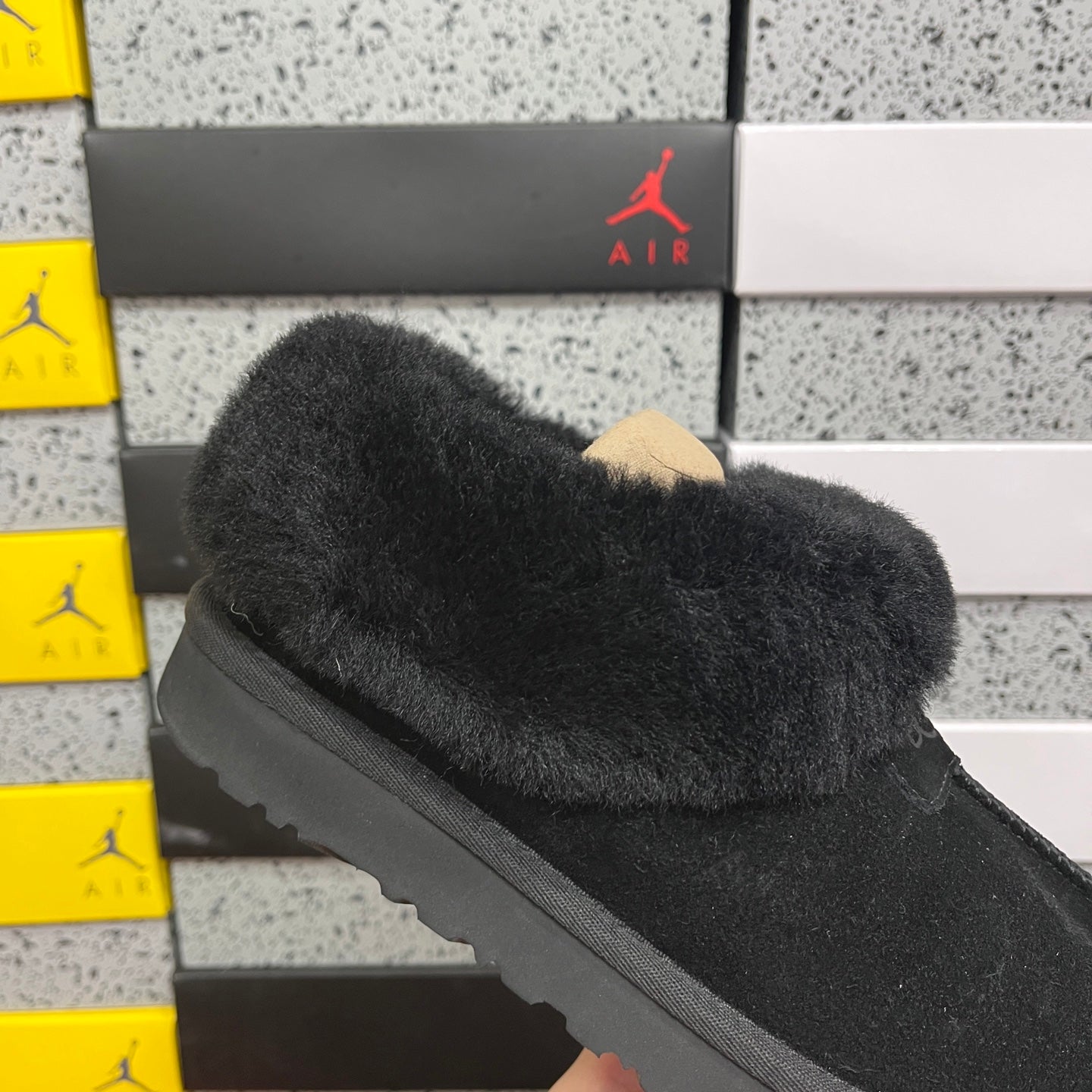 UGG Thick-Soled Low-Cut Fur Snow Boots